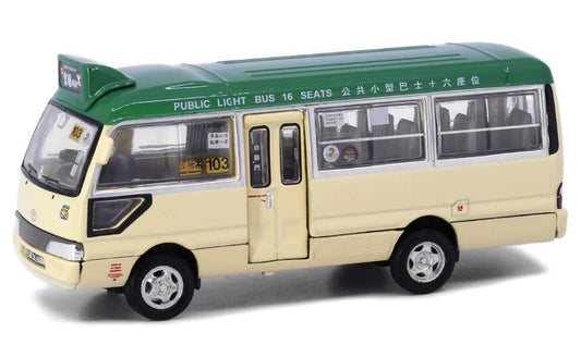 [ Back-order ] TINY ATC65175 1:76 Tiny City No.25 Toyota Coaster GMB (Kwun Tong Ferry Pier) Green Diecast