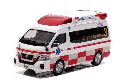 CN432203 CAR-NEL 1:43 Nissan Paramedic 2022 Nagano, Japan Northern Alps