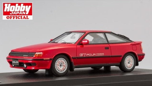 [ Back-order ] MARK43 PM4337SR 1:43 Toyota Celica GT-FOUR (ST165) 1987 Sports Wheel Super Red II