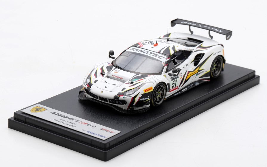 LSRC151 LookSmart 1:43 Ferrari 488 GT3 #51 Iron Lynx 9th 24h SPA 2022