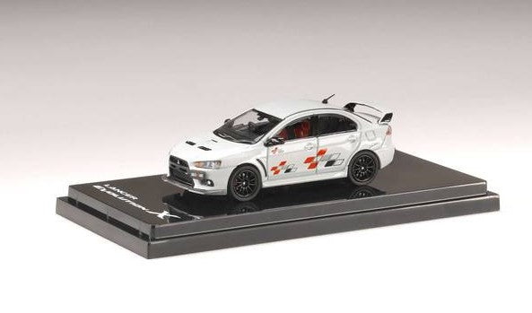 [ Back-order ] Hobby Japan HJ643053BWP 1:64 Mitsubishi LANCER EVOLUTION 10 Ralliart WhitenPearl