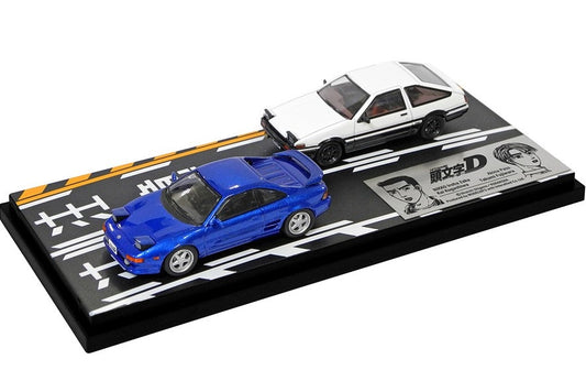 [ Back-order ] MODELER'S MD64215 1:64 Initial D Set Vol.15 Kai Kogashiwa MR2 (SW20) & Takumi Fujiwara Trueno (AE86)