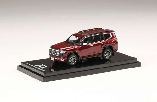 HJ641050AR Hobby JAPAN 1:64 Toyota Land Cruiser (JA300W) ZX Dark Red Mica Metallic w/Black interior