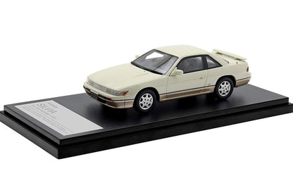 [ Back-order ] Hi-Story HS450WH 1:43 NISSAN SILVIA Q's DIA PACKAGE (1991) Warm White Two Tone Resin