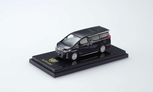 [ Back-order ] Hobby Japan HJ643012BMBK 1:64 Toyota ALPHARD HYBRID 2.5S (H30W) type Gold Sparkling Black Pearl Crystal Shine (220)