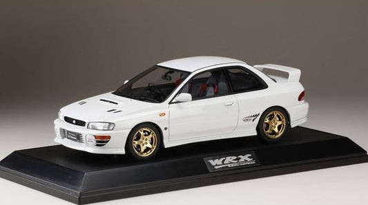 [ Back-order ] Hobby Japan HJ1812EW 1:18 Subaru IMPREZA WRX type R STi Version IV(GC8) 1997 Feather White