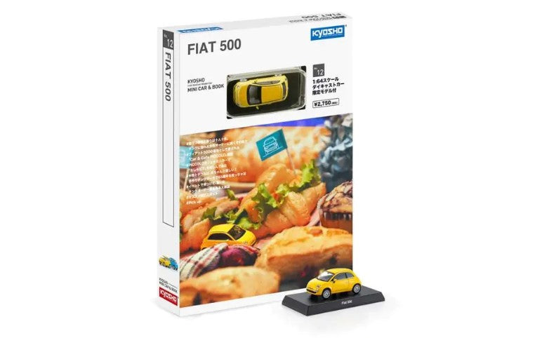 K07058Y KYOSHO 1:64 Fiat 500 Yellow