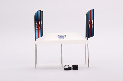 MGTAC16 TSM MINI-GT 1:64 Paddock Service MARTINI Racing Tent Set