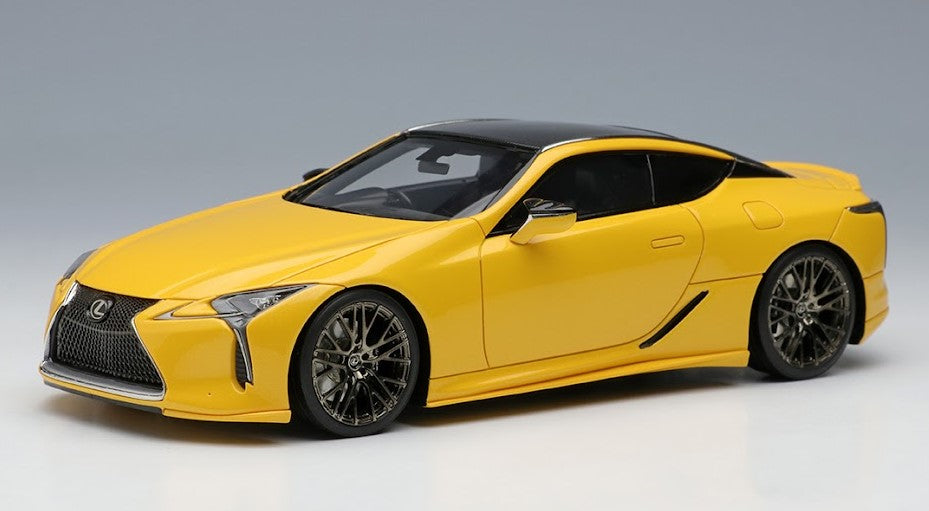 [ Back-order ] Make Up EIDOLON EM617B 1:43 Lexus LC500 TRD Aero Package Naples Yellow Contrast Layering