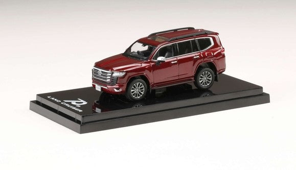 [ Back-order ] Hobby Japan HJ641050AR 1:64 Toyota LAND CRUISER (JA300W) ZX Dark Red Mica Metallic / Black interior