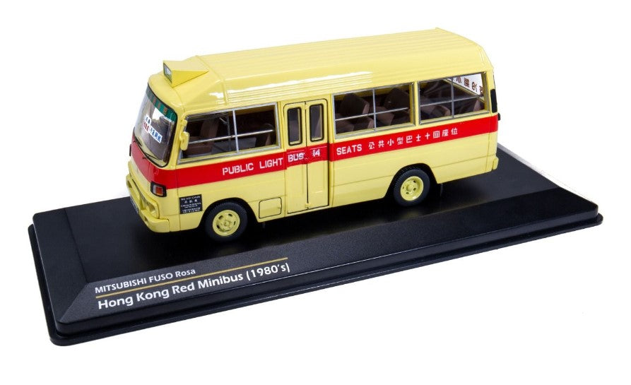 [ Back-order ] TINY ATC43149 1:43 Mitsubishi Fuso Rosa (1983) Minibus Red 14Seat Resin