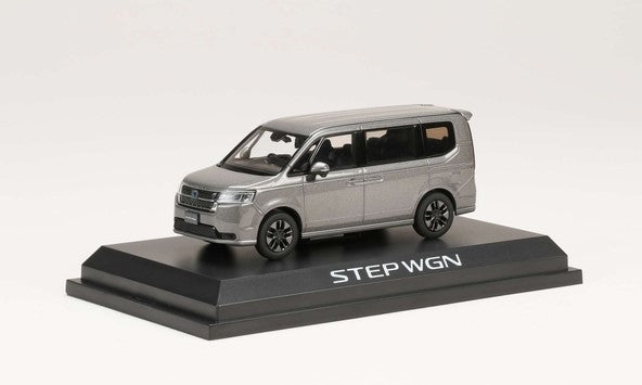 [ Back-order ] Hobby Japan HJ432004GM 1:43 Honda STEP WGN e:HEV SPADA Super Platinum Gray Metallic