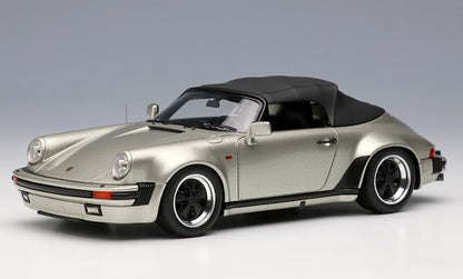 [ Back-order ] Make Up VISION VM138G 1:43 Porsche 911 Carrera 3.2 Speedster Turbo Look 1989 Linen Gray Metallic