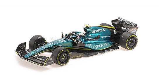 117222205 MINICHAMPS 1:18 Aston Martin Aramco Cognizant AMR22 Sebastian Vettel Abu Dhabi GP 2022 Last Race