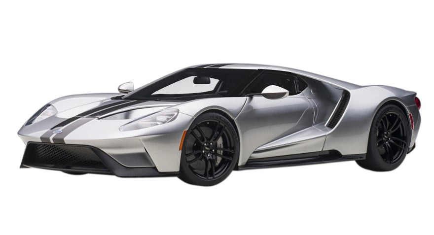 [ Back-order ] AUTOart 12108 1:12 Ford GT 2017 Metallic Silver / Black Stripe