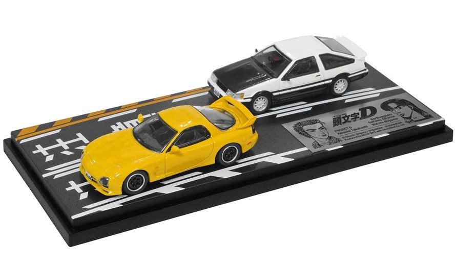 [ Back-order ] MODELER'S MD64210 1:64 Initial D Set Vol.10 Keisuke Takahashi RX-7(FD3S) & Wataru Akiyama Levin(AE86)