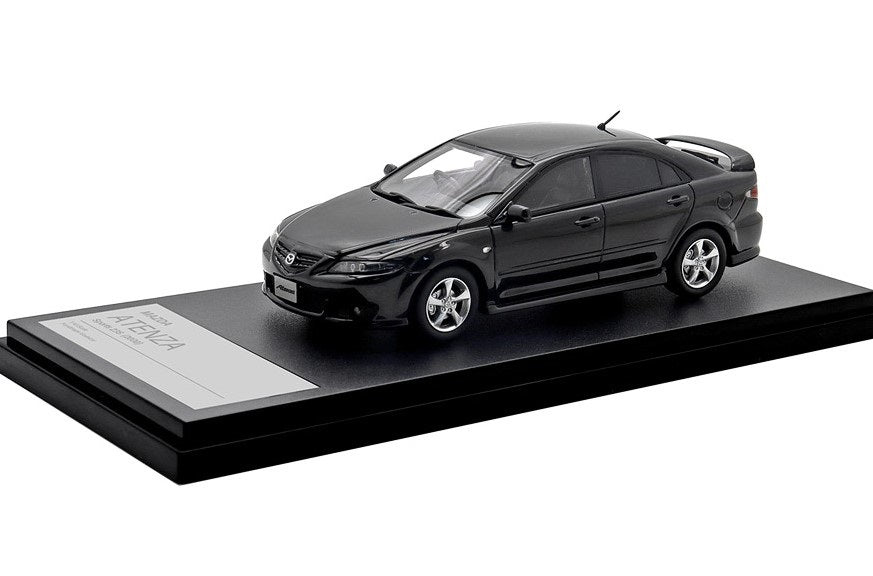 [ Back-order ] Hi-Story HS436BK 1:43 MAZDA ATENZA Sports 23S (2002) Black Mica Resin