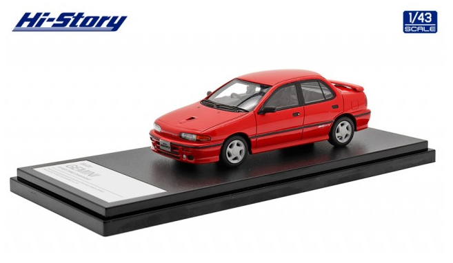 [ Back-order ] Hi-Story HS386RE 1:43 ISUZU GEMINI R 4WD (1990) Customized Flame Red Resin