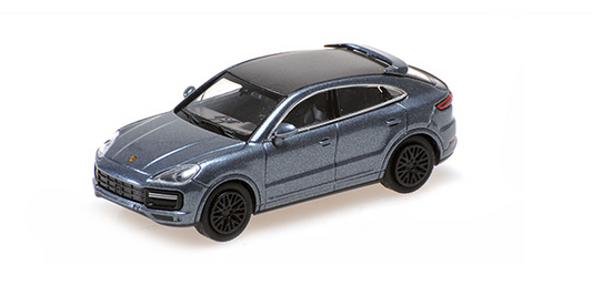 [ Back-order ] MINICHAMPS 870069124 1:87 Porsche Cayenne Coupe 2019 Blue Metallic model car