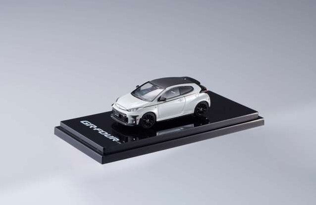 HJ642024GPW Hobby JAPAN 1:64 Toyota GR Yaris RZ High Performance GR Parts Platinum White Pearl Mica