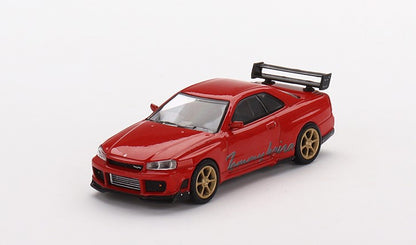 MGT00543-R TSM MINI-GT 1:64 Nissan GT-R R34 Tommykaira R-z Red RHD