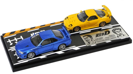 [ Back-order ] MODELER'S MD64208 1:64 Initial D Set Vol.8 Keisuke Takahashi RX-7 (FD3S) & Kouzou Hoshino Skyline GT-R (BNR34)