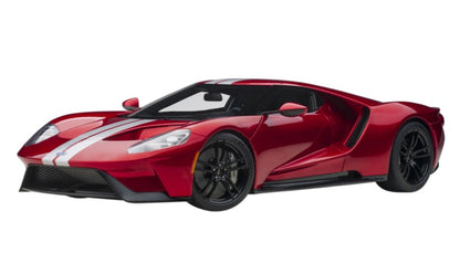 [ Back-order ] AUTOart 12106 1:12 Ford GT 2017 Metallic Red / Silver Stripe