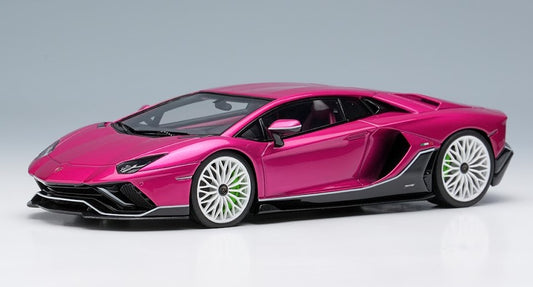 EM633F MakeUp EIDOLON 1:43 Lamborghini Aventador LP780-4 Ultimae 2021 (Dianthus Wheel) Violabast / Black