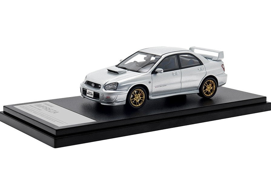 [ Back-order ] Hi-Story HS433SL 1:43 Subaru IMPREZA WRX STi (2002) Premium Silver Metallic Resin