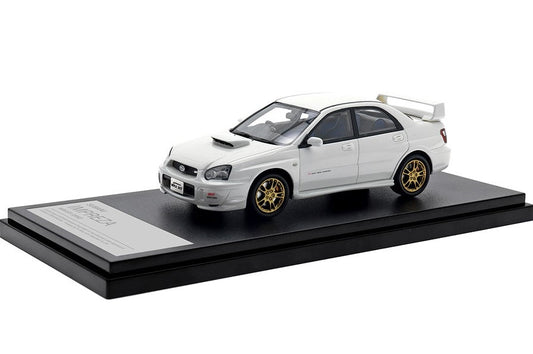 [ Back-order ] Hi-Story HS433WH 1:43 Subaru IMPREZA WRX STi (2002) Pure White Resin