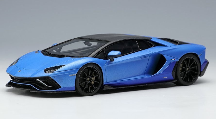 [ Back-order ] Make Up EIDOLON EM634A 1:43 Lamborghini Aventador LP780-4 Ultime 2021 (Diansus wheel) Blue Arione / Blue Mecht