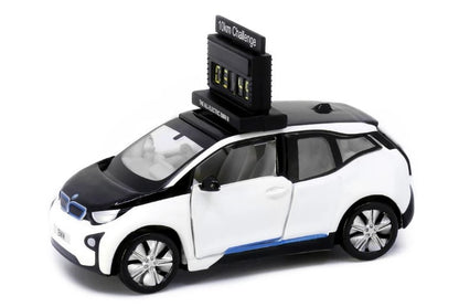 [ Back-order ] TINY ATC64699 1:64 Tiny City No.161 BMW i3 Marathon Clock Car 10km (Capparius White) Diecast