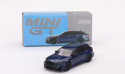 MGT00574-L TSM MINI-GT 1:64 Audi ABT RS6-R Navarra Blue Metallic LHD