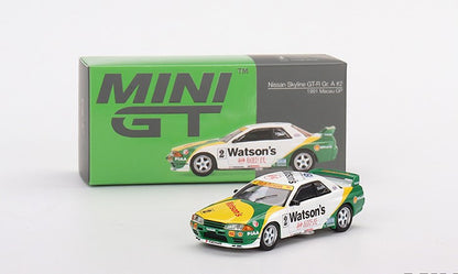 MGT00377-R TSM MINI-GT 1:64 Nissan GT-R R32 Macau GP 1991 Gr.A #2 RHD