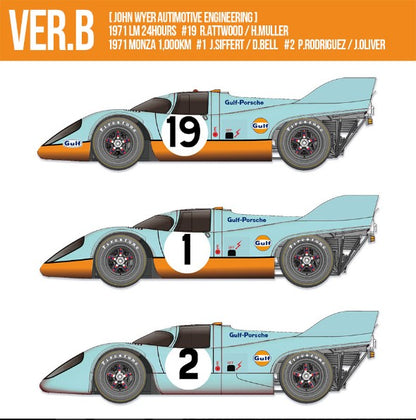 K610 Model Factory Hiro 1:12 Porsche 917K 1971 ver.B [John Wyer Autimotive Engineering] Fulldetail Kit