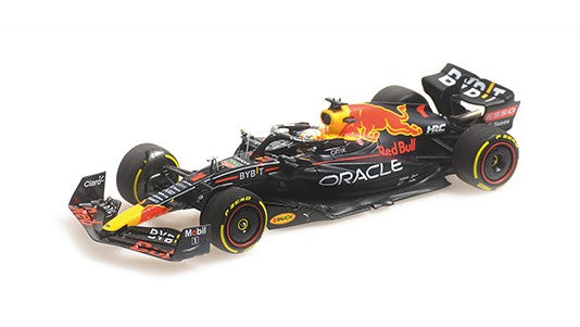 417220101 MINICHAMPS 1:43 Oracle Red Bull Racing RB18 Max Verstappen Saudi Arabia GP 2022 Winner