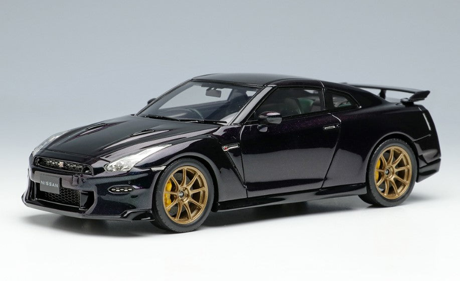 [ Back-order ] Make Up EIDOLON EM684F 1:43 Nissan GT-R Premium Edition T-spec 2024 Midnight Purple