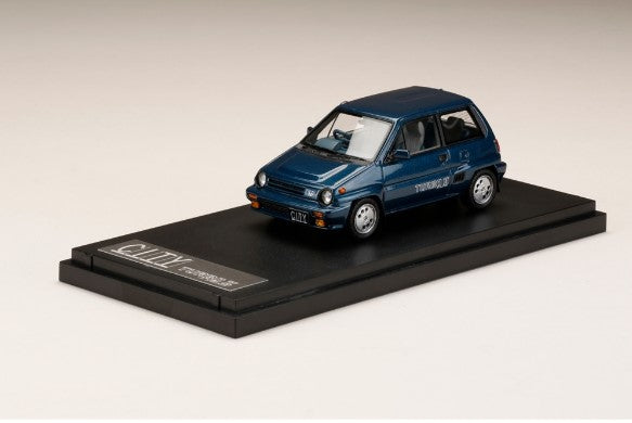 [ Back-order ] MARK43 PM43139ABL 1:43 Honda CITY TURBO II 1983 With Option Aluminum Wheel TONIC BLUE METALLIC