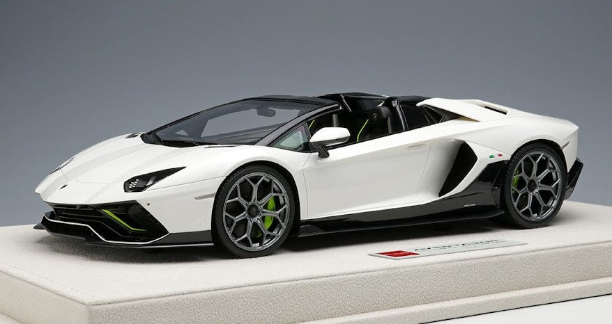 [ Back-order ] Make Up EIDOLON EML064E 1:18 Lamborghini Aventador LP780-4 Ultime Roadster 2021 White