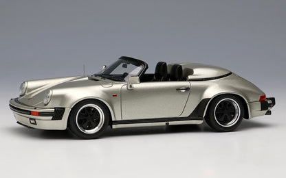 [ Back-order ] Make Up VISION VM138G 1:43 Porsche 911 Carrera 3.2 Speedster Turbo Look 1989 Linen Gray Metallic