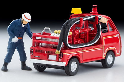 LV-68c TOMYTEC Tomica LV 1:64 Subaru Sambar Pump Fire Truck with Figure