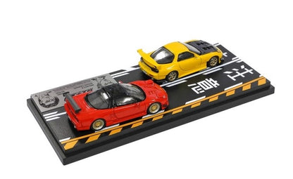 MD64203 MODELER'S 1:64 Initial D Set Vol.3 Keisuke Takahashi RX-7 (FD3S) & Go Hojo NSX (NA1)