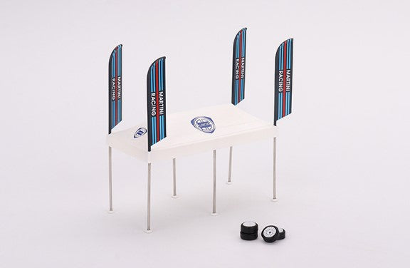 MGTAC16 TSM MINI-GT 1:64 Paddock Service MARTINI Racing Tent Set