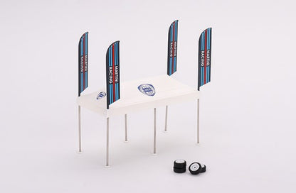 MGTAC16 TSM MINI-GT 1:64 Paddock Service MARTINI Racing Tent Set