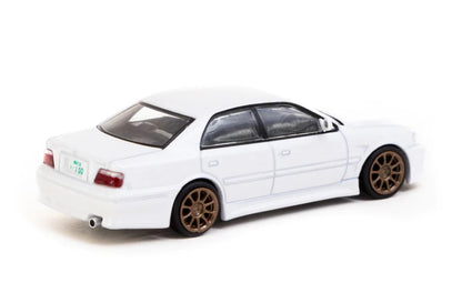 T64G-007-WH Tarmac Works 1:64 Toyota VERTEX Toyota Chaser JZX100 White Metallic