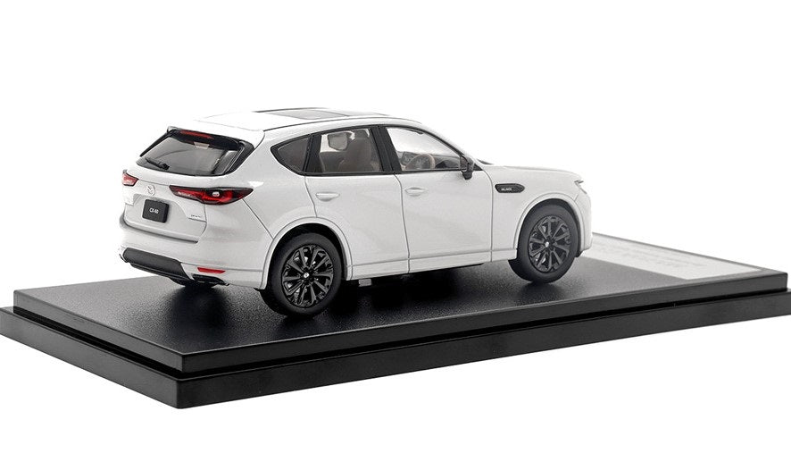 [ Back-order ] Hi-Story HS415WH 1:43 MAZDA CX-60 XD-HYBRID Premium Sports (2022) Rhodium White Premium Metallic Diecast