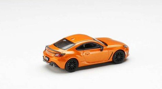 [ Back-order ] Hobby Japan HJ643048P 1:64 Toyota GR86 RZ 10th Anniversary Limited with Genuine Optional Rear Spoiler Flame Orange  Die-cast