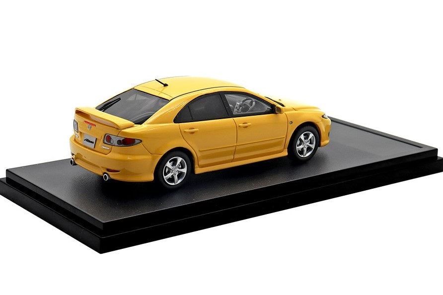 [ Back-order ] Hi-Story HS436YE 1:43 MAZDA ATENZA Sports 23S (2002) Canary Yellow Mica Resin