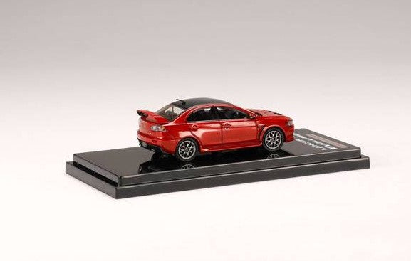 [ Back-order ] Hobby Japan HJ642053BR 1:64 Mitsubishi Lancer Evolution 10 Final Edition Red Metallic / Carbon Roof