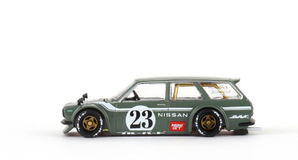 KHMG076 TSM MINI-GT 1:64 Datsun KAIDO 510 WAGON Carbon Fiber V3 RHD